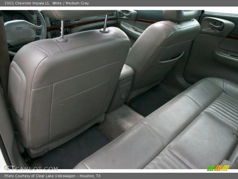 White / Medium Gray 2001 Chevrolet Impala LS