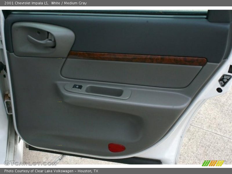 White / Medium Gray 2001 Chevrolet Impala LS
