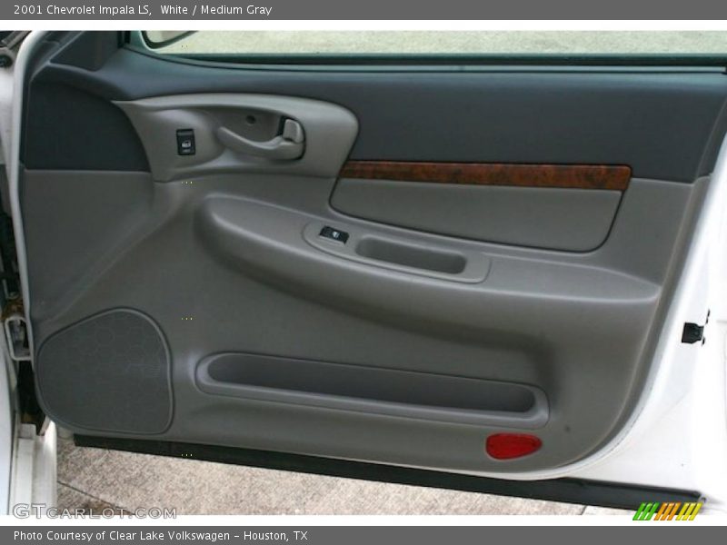 White / Medium Gray 2001 Chevrolet Impala LS
