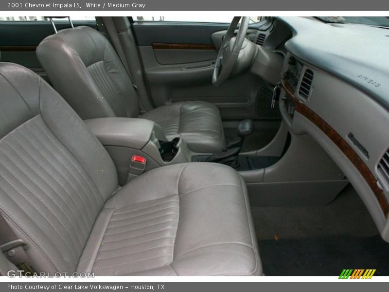 White / Medium Gray 2001 Chevrolet Impala LS