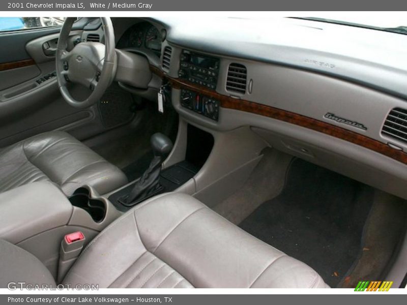 White / Medium Gray 2001 Chevrolet Impala LS