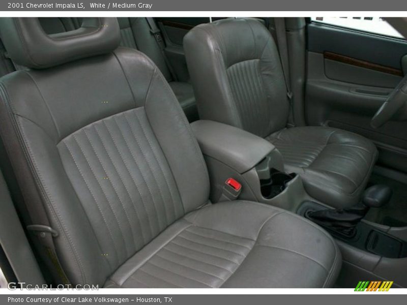 White / Medium Gray 2001 Chevrolet Impala LS