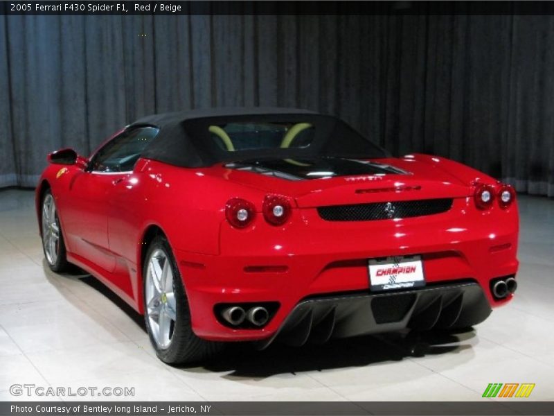 Red / Beige 2005 Ferrari F430 Spider F1