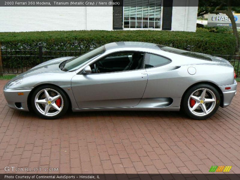 Titanium (Metallic Gray) / Nero (Black) 2003 Ferrari 360 Modena