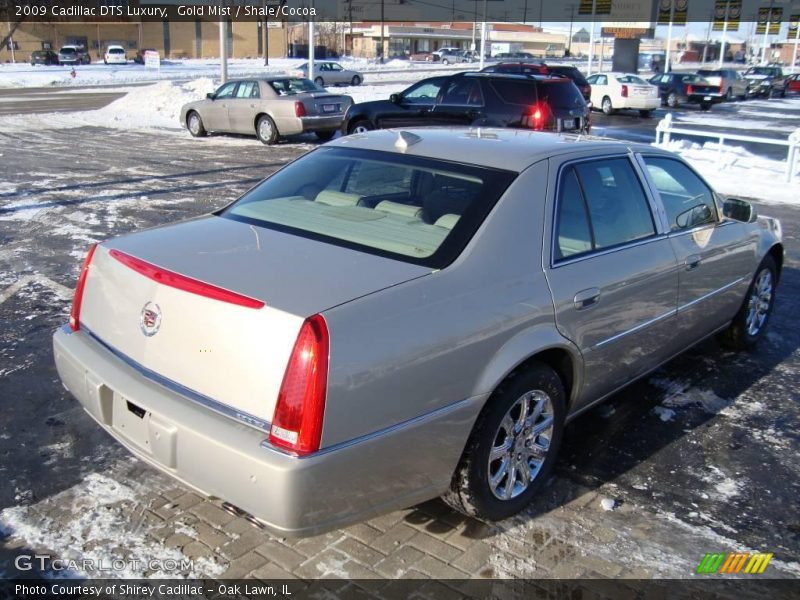 Gold Mist / Shale/Cocoa 2009 Cadillac DTS Luxury