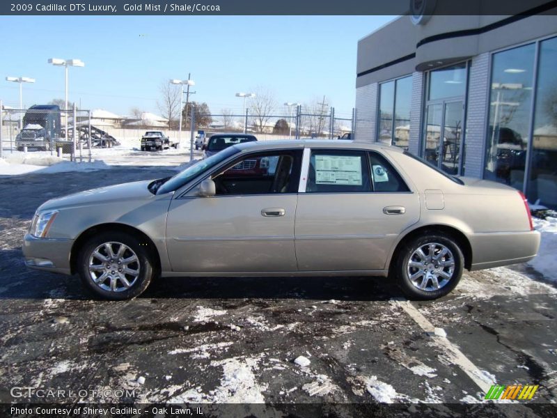 Gold Mist / Shale/Cocoa 2009 Cadillac DTS Luxury