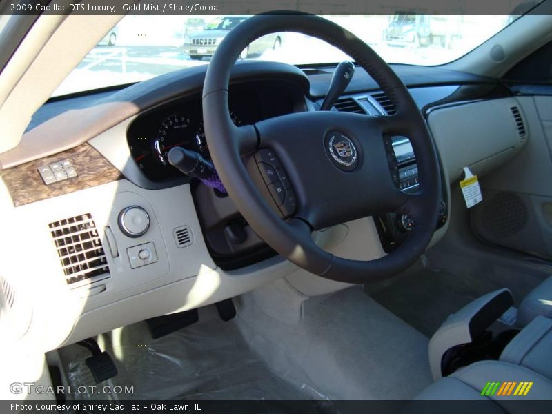 Gold Mist / Shale/Cocoa 2009 Cadillac DTS Luxury
