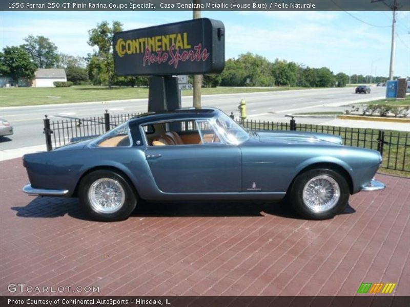 Casa Genziana Metallic (House Blue) / Pelle Naturale 1956 Ferrari 250 GT Pinin Farina Coupe Speciale