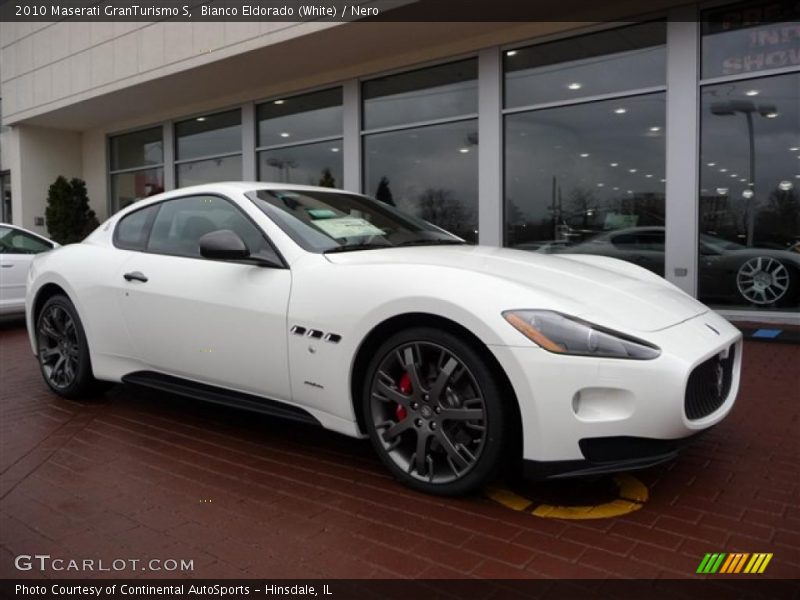 Bianco Eldorado (White) / Nero 2010 Maserati GranTurismo S
