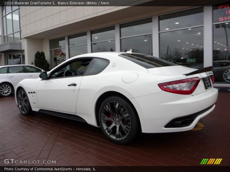 Bianco Eldorado (White) / Nero 2010 Maserati GranTurismo S