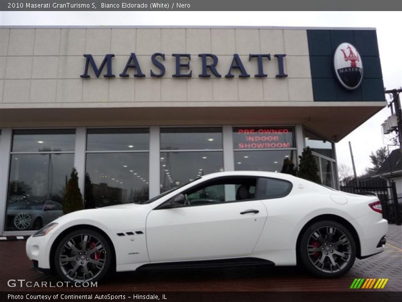 Bianco Eldorado (White) / Nero 2010 Maserati GranTurismo S