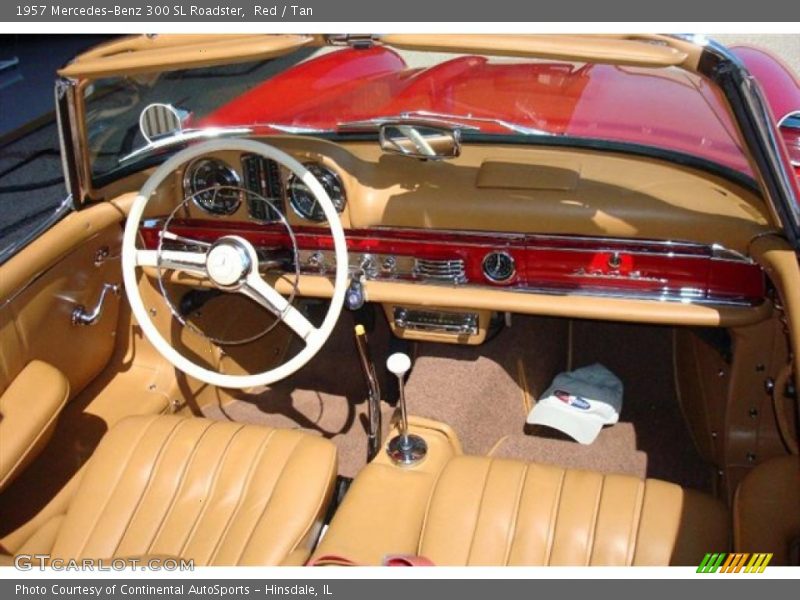 Red / Tan 1957 Mercedes-Benz 300 SL Roadster