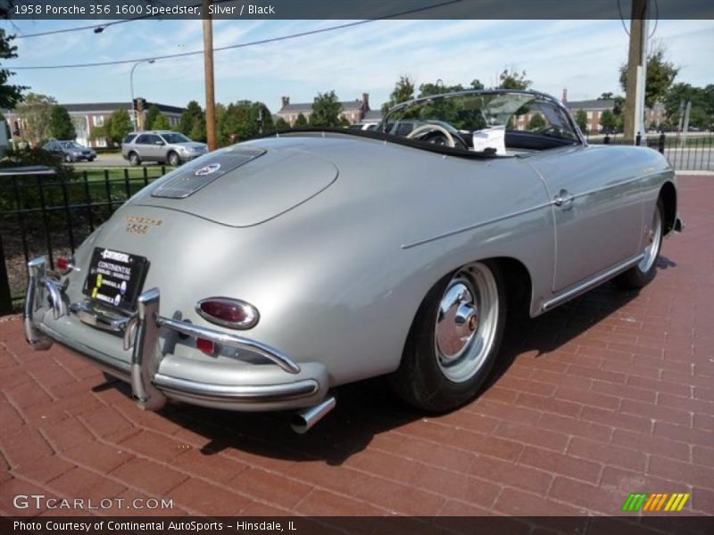 Silver / Black 1958 Porsche 356 1600 Speedster