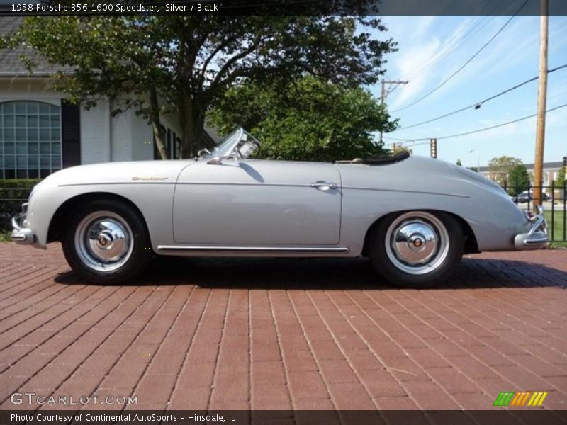 Silver / Black 1958 Porsche 356 1600 Speedster
