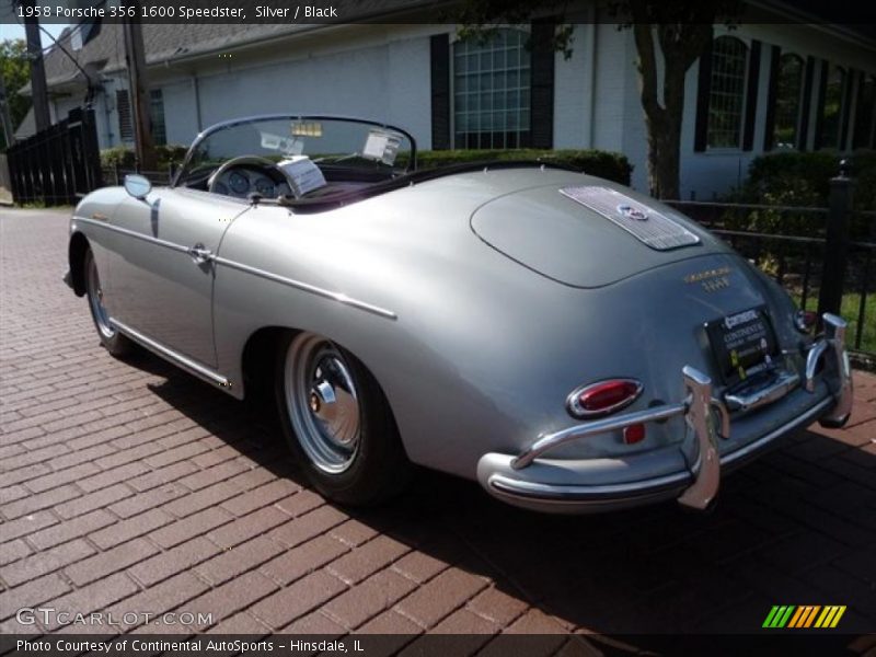 Silver / Black 1958 Porsche 356 1600 Speedster