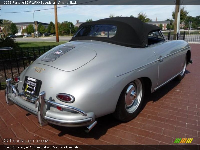 Silver / Black 1958 Porsche 356 1600 Speedster