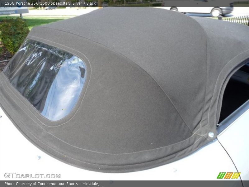 Silver / Black 1958 Porsche 356 1600 Speedster