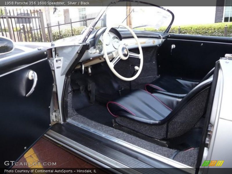 Silver / Black 1958 Porsche 356 1600 Speedster