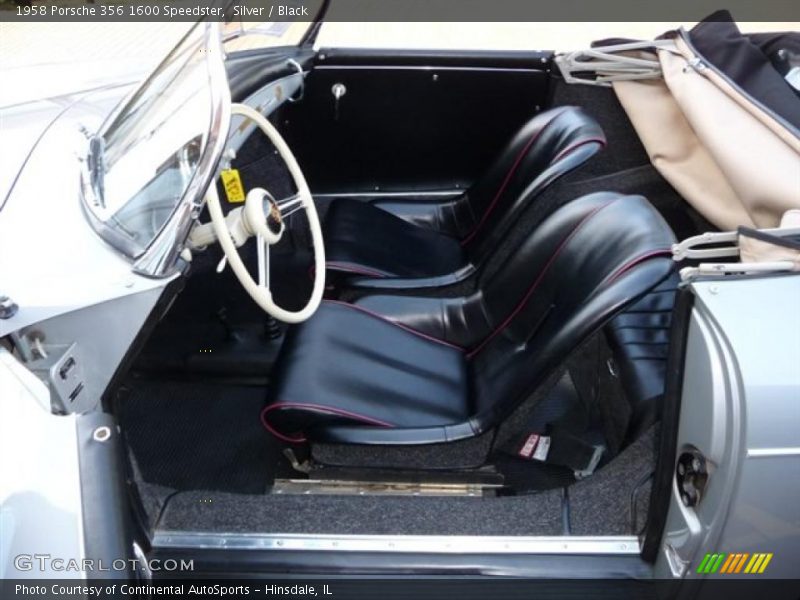 Silver / Black 1958 Porsche 356 1600 Speedster