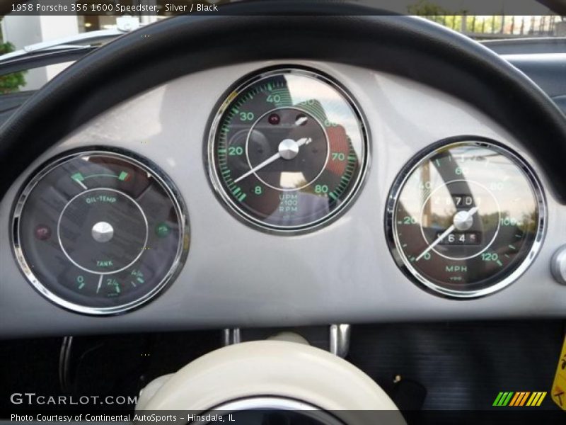 Silver / Black 1958 Porsche 356 1600 Speedster