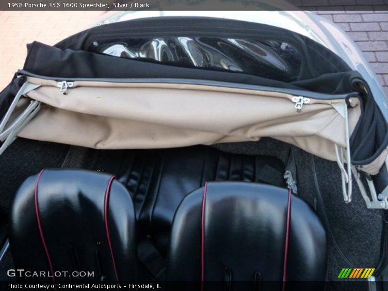 Silver / Black 1958 Porsche 356 1600 Speedster