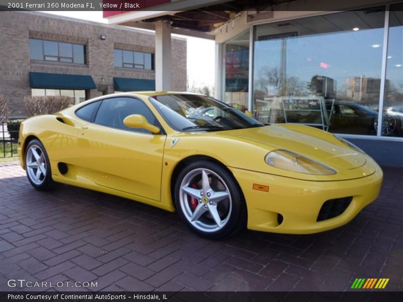 Yellow / Black 2001 Ferrari 360 Modena F1