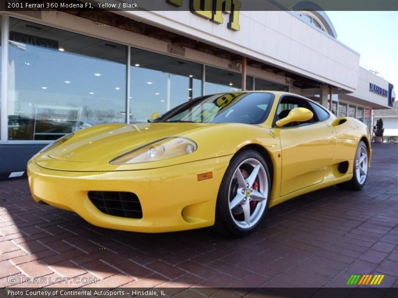 Yellow / Black 2001 Ferrari 360 Modena F1