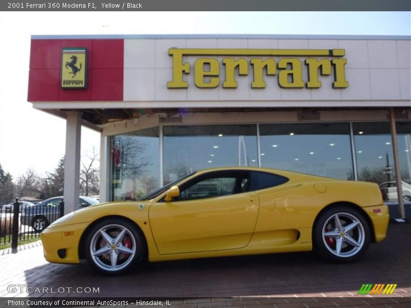 Yellow / Black 2001 Ferrari 360 Modena F1