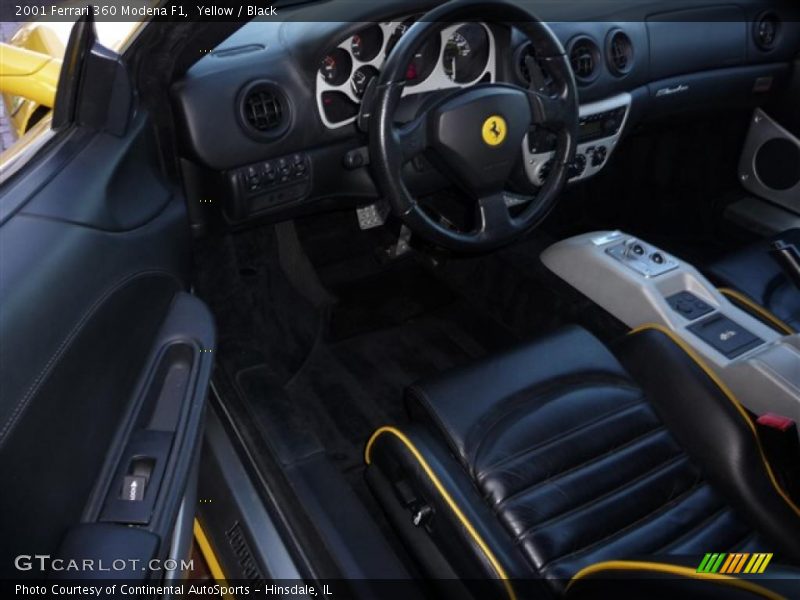 Yellow / Black 2001 Ferrari 360 Modena F1