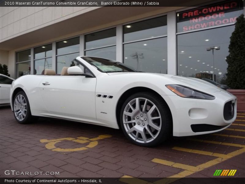 Bianco Eldorado (White) / Sabbia 2010 Maserati GranTurismo Convertible GranCabrio