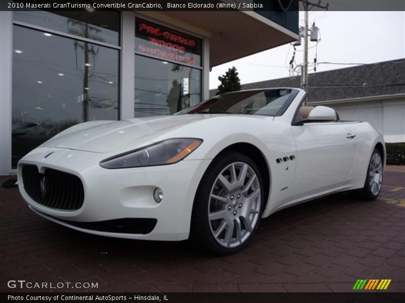 Bianco Eldorado (White) / Sabbia 2010 Maserati GranTurismo Convertible GranCabrio