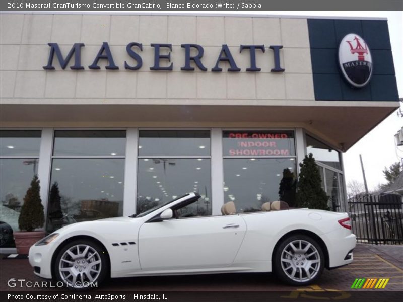 Bianco Eldorado (White) / Sabbia 2010 Maserati GranTurismo Convertible GranCabrio
