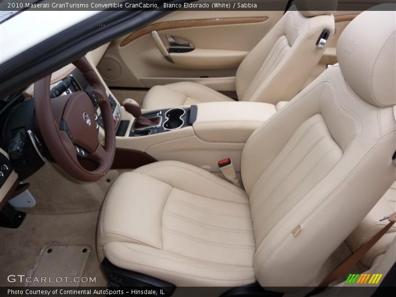 Bianco Eldorado (White) / Sabbia 2010 Maserati GranTurismo Convertible GranCabrio