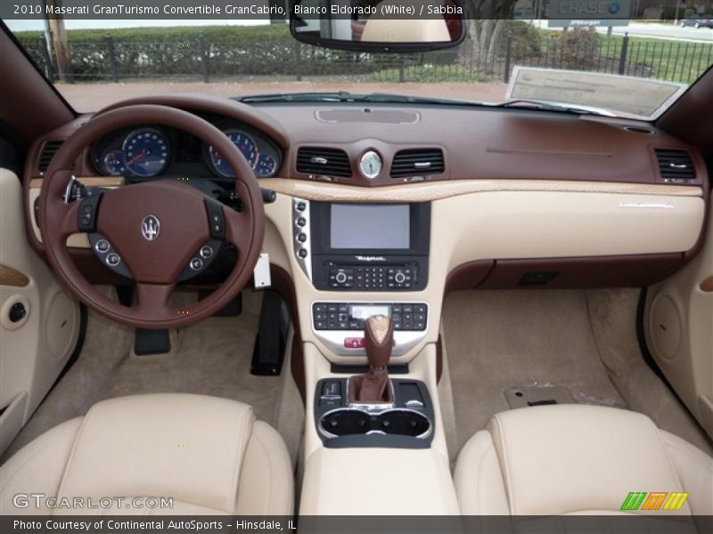 Bianco Eldorado (White) / Sabbia 2010 Maserati GranTurismo Convertible GranCabrio