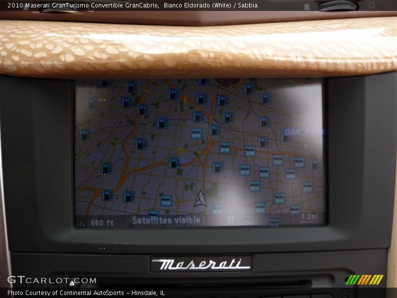 Bianco Eldorado (White) / Sabbia 2010 Maserati GranTurismo Convertible GranCabrio