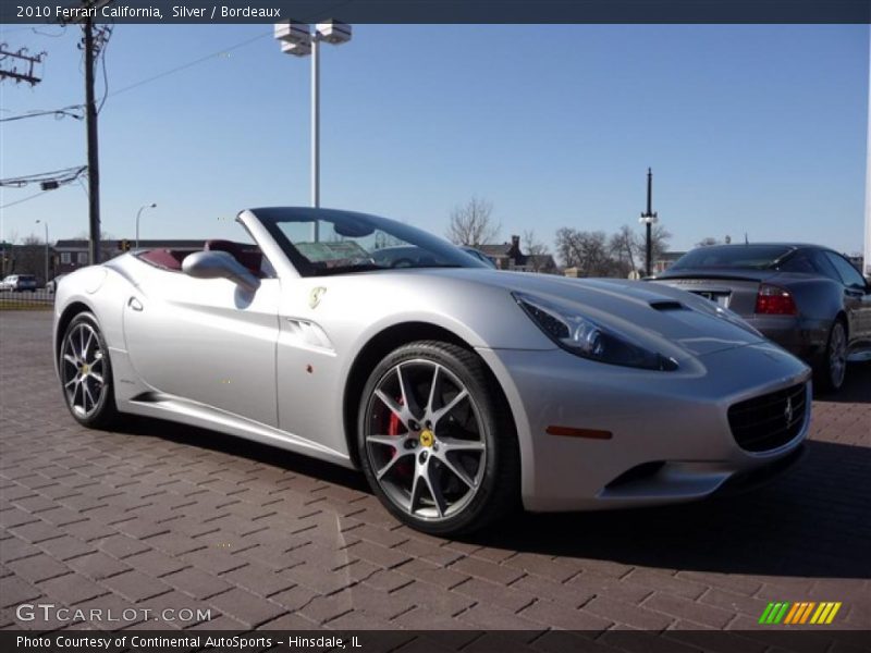 Silver / Bordeaux 2010 Ferrari California