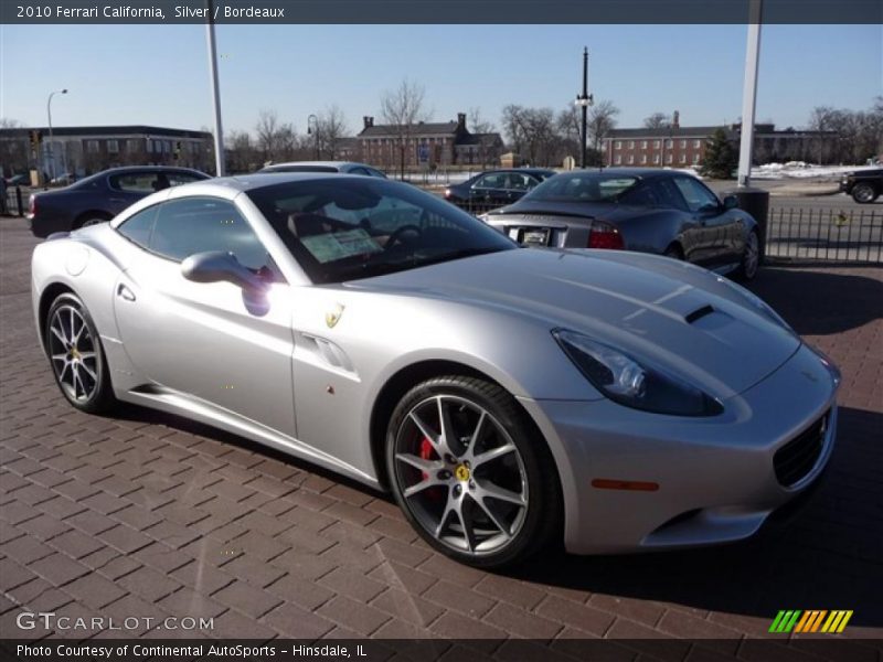 Silver / Bordeaux 2010 Ferrari California