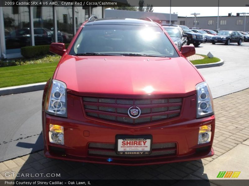 Crystal Red / Cocoa/Cashmere 2009 Cadillac SRX 4 V6 AWD