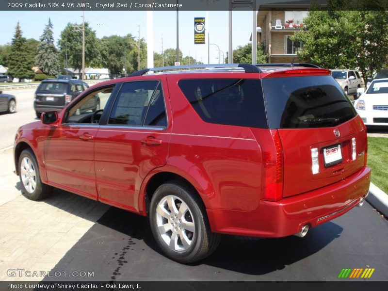 Crystal Red / Cocoa/Cashmere 2009 Cadillac SRX 4 V6 AWD