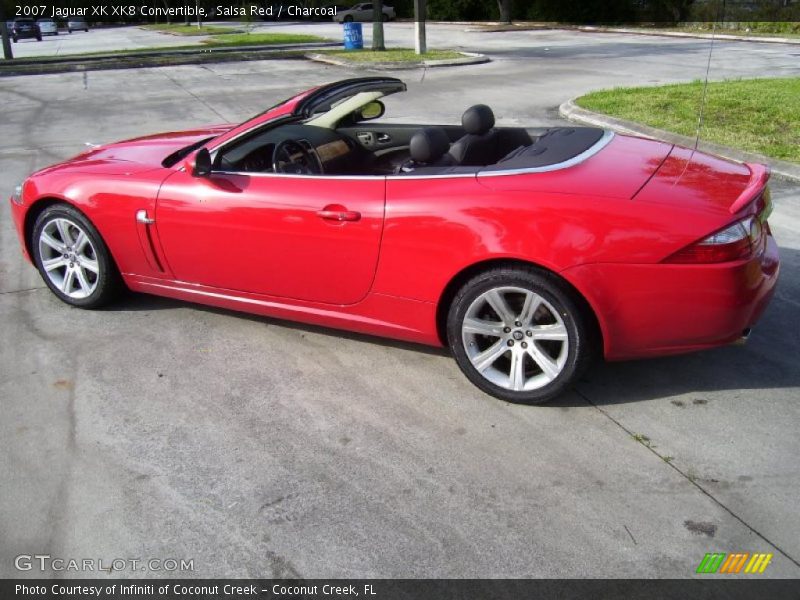 Salsa Red / Charcoal 2007 Jaguar XK XK8 Convertible