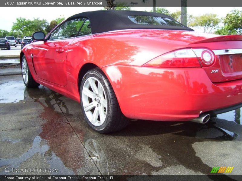 Salsa Red / Charcoal 2007 Jaguar XK XK8 Convertible