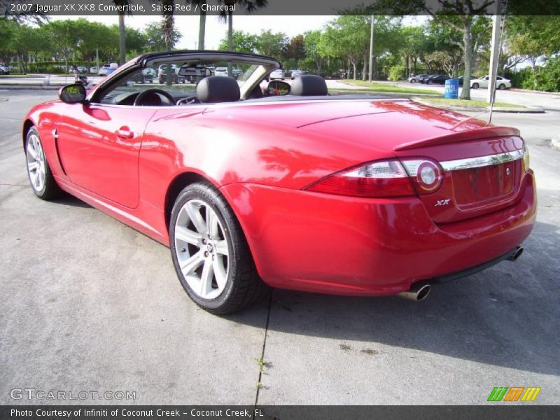 Salsa Red / Charcoal 2007 Jaguar XK XK8 Convertible