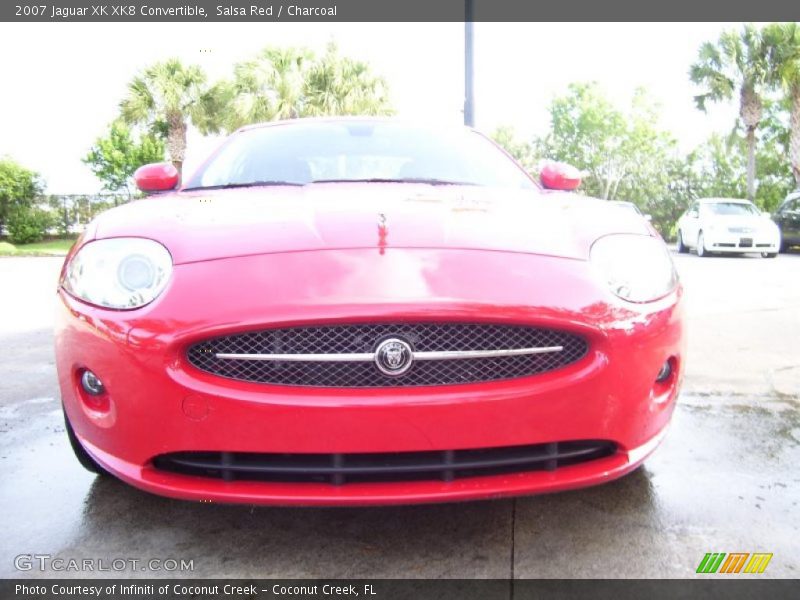 Salsa Red / Charcoal 2007 Jaguar XK XK8 Convertible