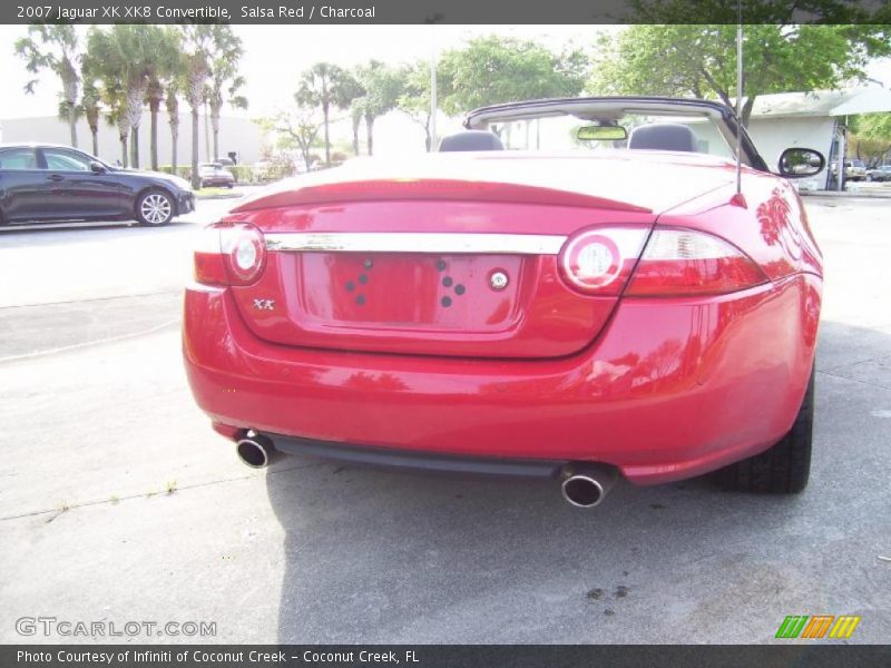 Salsa Red / Charcoal 2007 Jaguar XK XK8 Convertible