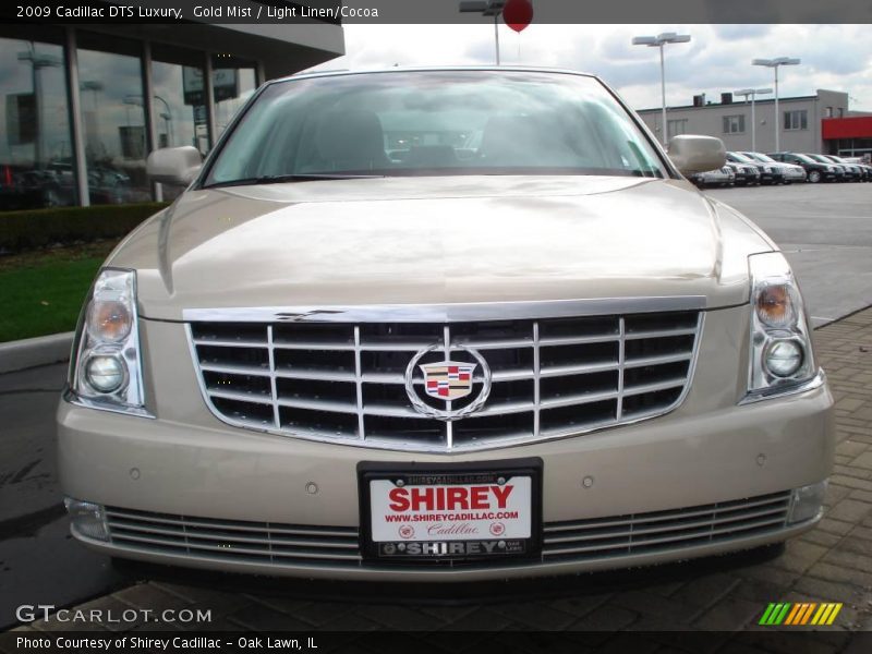 Gold Mist / Light Linen/Cocoa 2009 Cadillac DTS Luxury