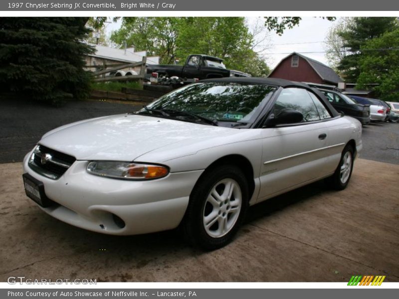 Bright White / Gray 1997 Chrysler Sebring JX Convertible