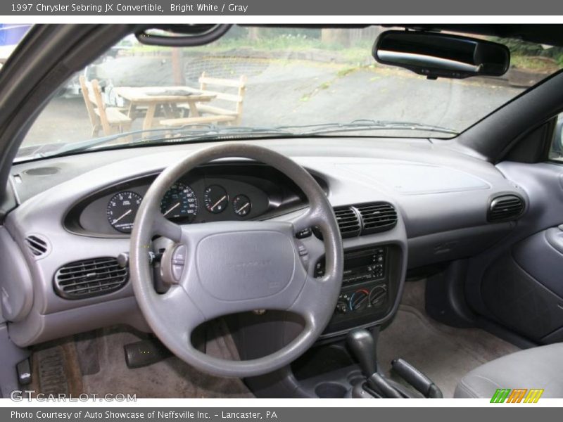 Bright White / Gray 1997 Chrysler Sebring JX Convertible