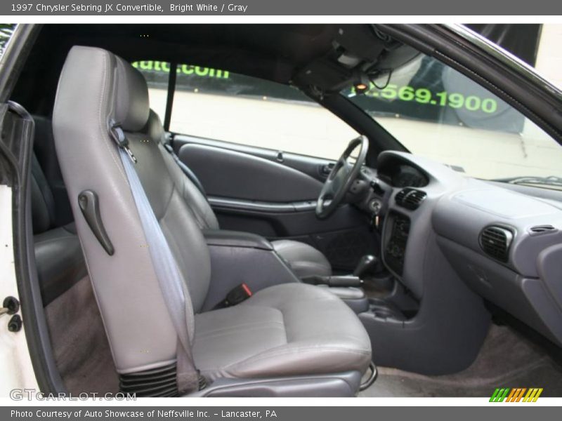 Bright White / Gray 1997 Chrysler Sebring JX Convertible