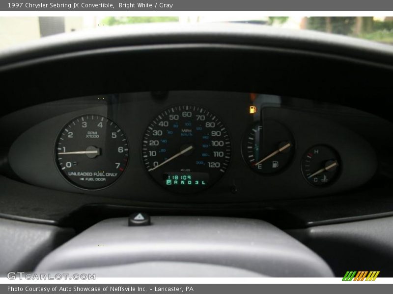 Bright White / Gray 1997 Chrysler Sebring JX Convertible