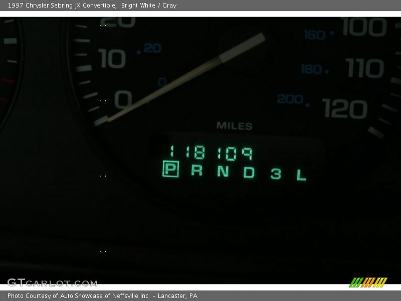 Bright White / Gray 1997 Chrysler Sebring JX Convertible